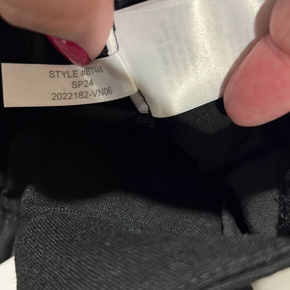 J. Crew Factory Elastic-back linen-blend pleated short in black NWT - Picture 14 of 14